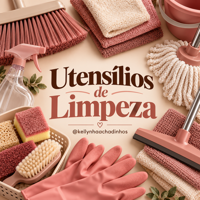 5 utensílios de limpeza da casa